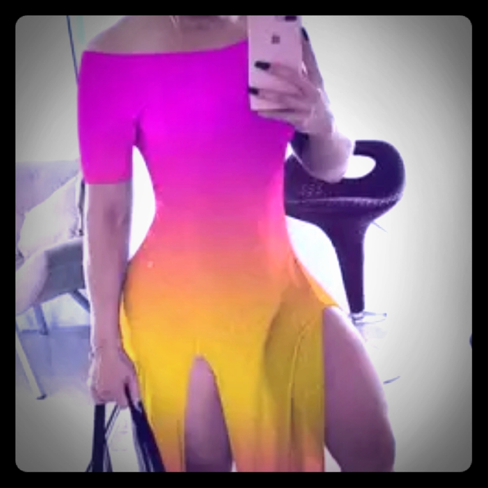 Ladies split dress